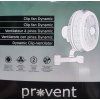 Oscilačný ventilátor s klipsom Provent, 25 cm, 20w, 2 rýchlosti