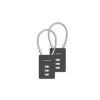 40875 ac infinity combination lock flexible steel cable loop 2 pack