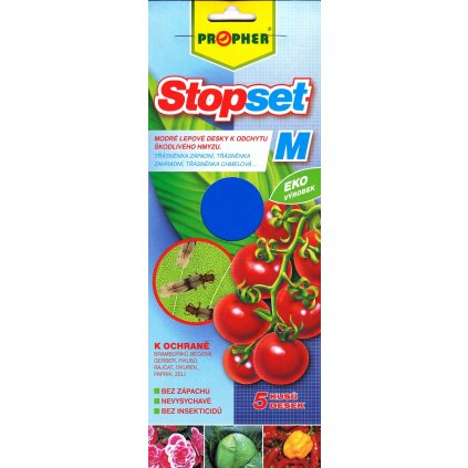 Stopset Klebeplatten blau 5 Stück