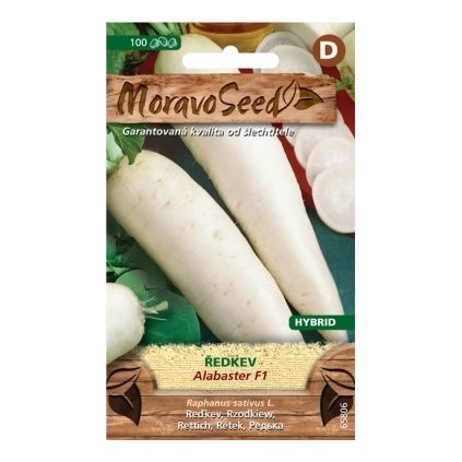 Samen MoravoSeed Rettich weiß ALABASTER F1 - Hybride, lang 65806