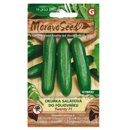 Samen MoravoSeed Salatgurke TWENTY F1 - Hybrid, für Folienpflanze, 10er