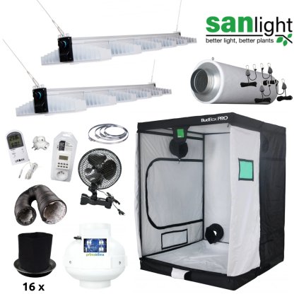 LED Set Sanlight 2xEVO 6 150 400W 150x150x200cm Max Qualität