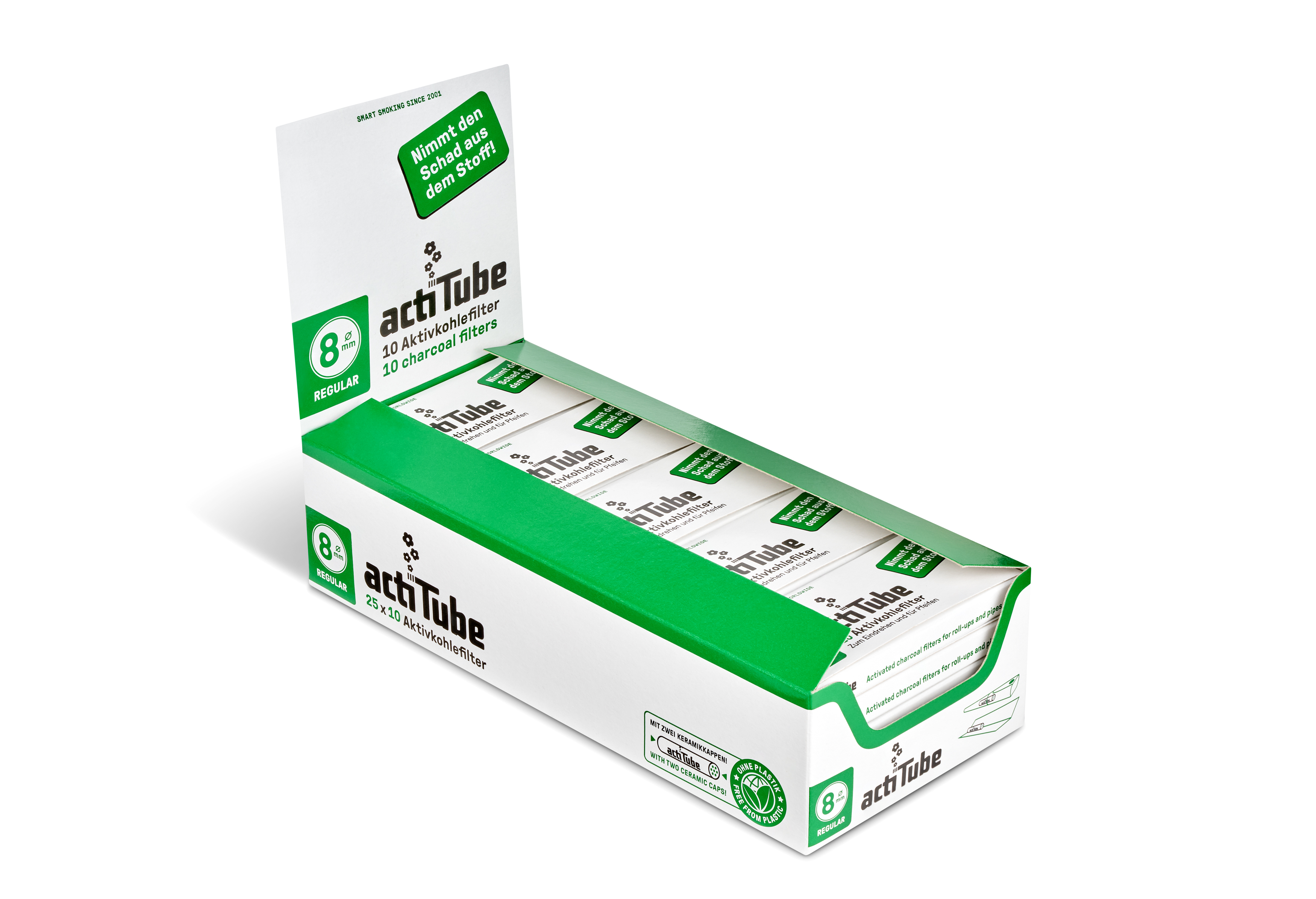 actiTube 8mm 25x10 open