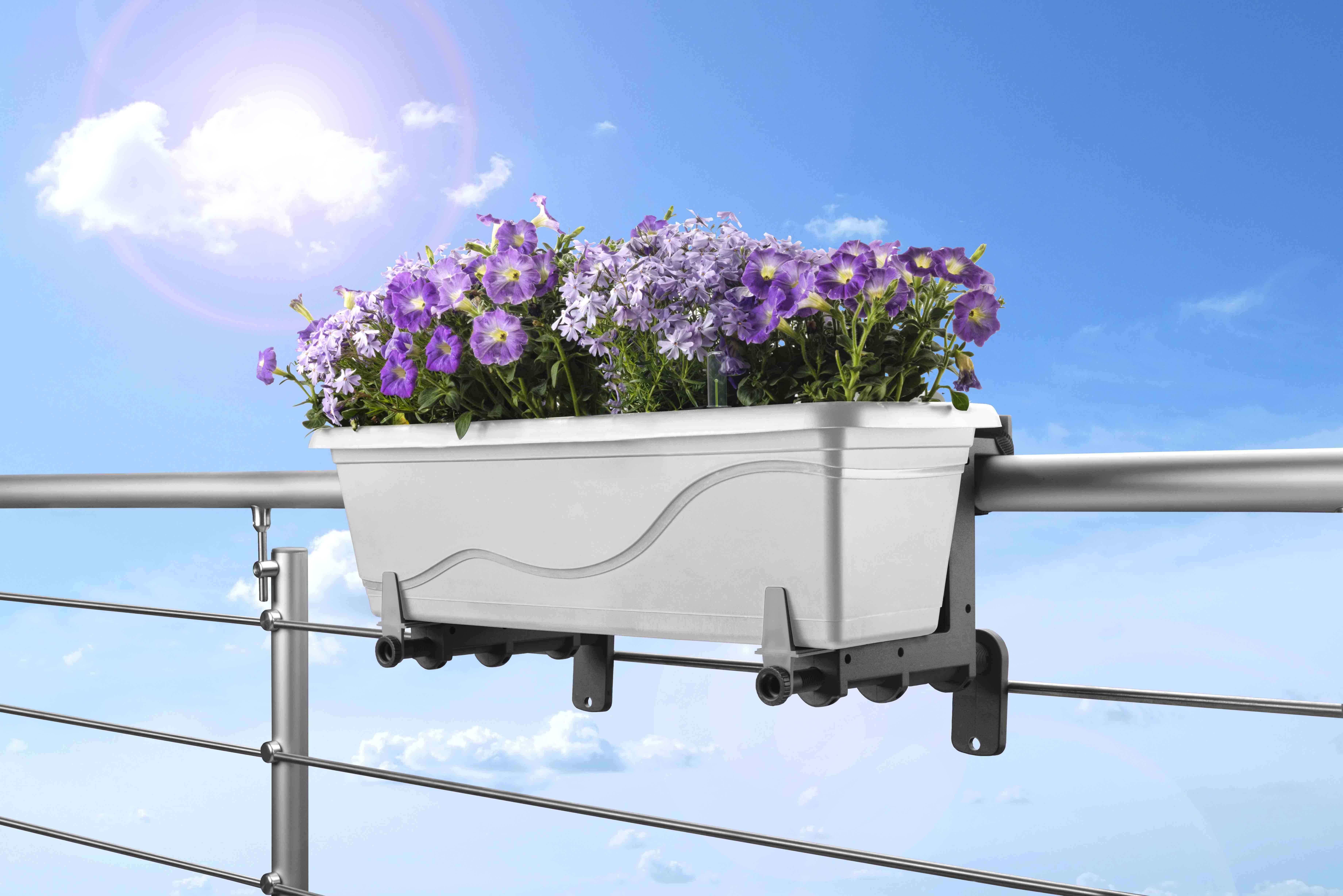 zink balkon blumenkasten Sofie zink Balkonblumenkasten ohne Halterung 60 cm  Balconyliving.de