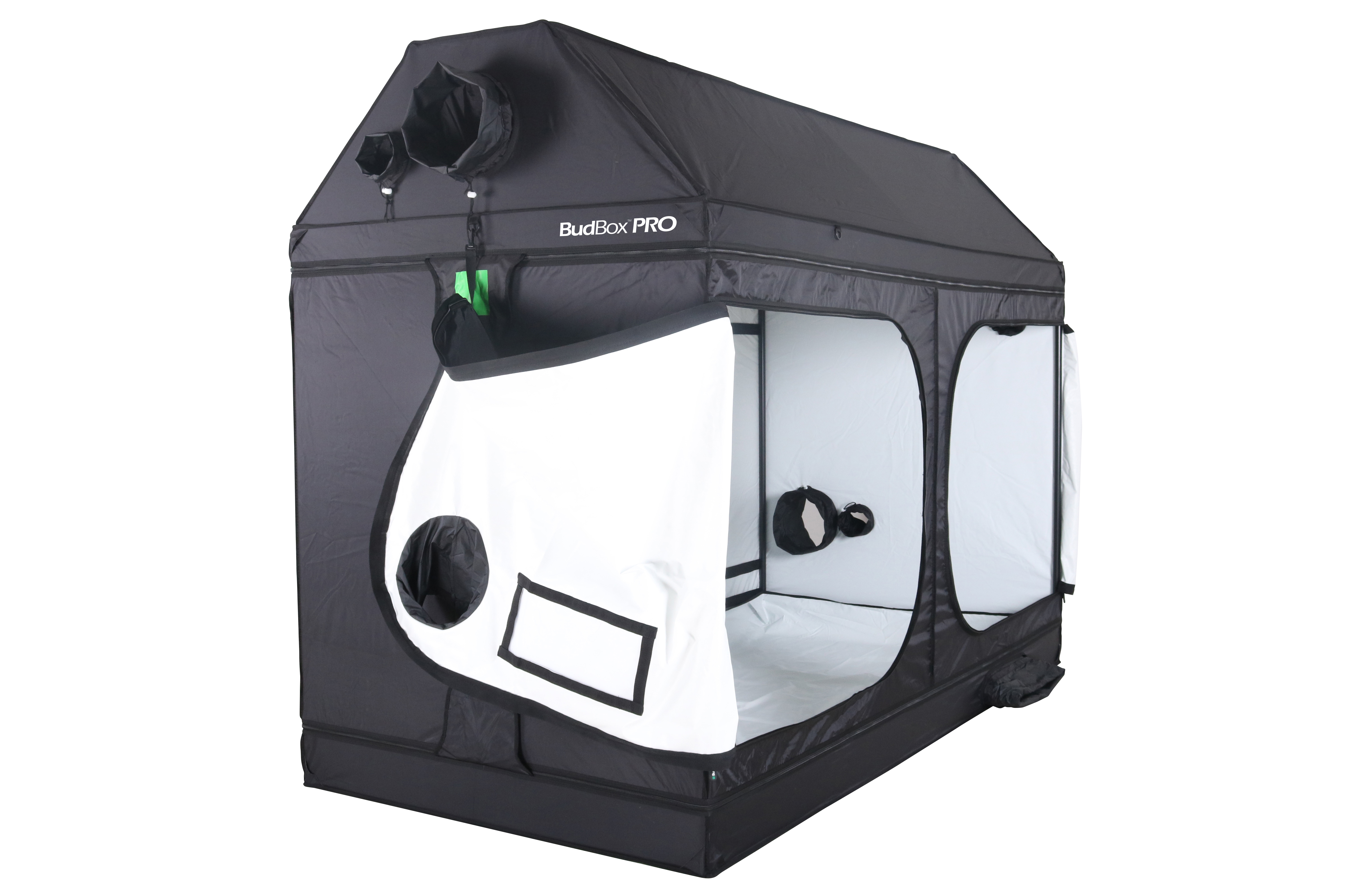 BudBox PRO XXL-R 240x120x180cm - weiß abgeschrägt
