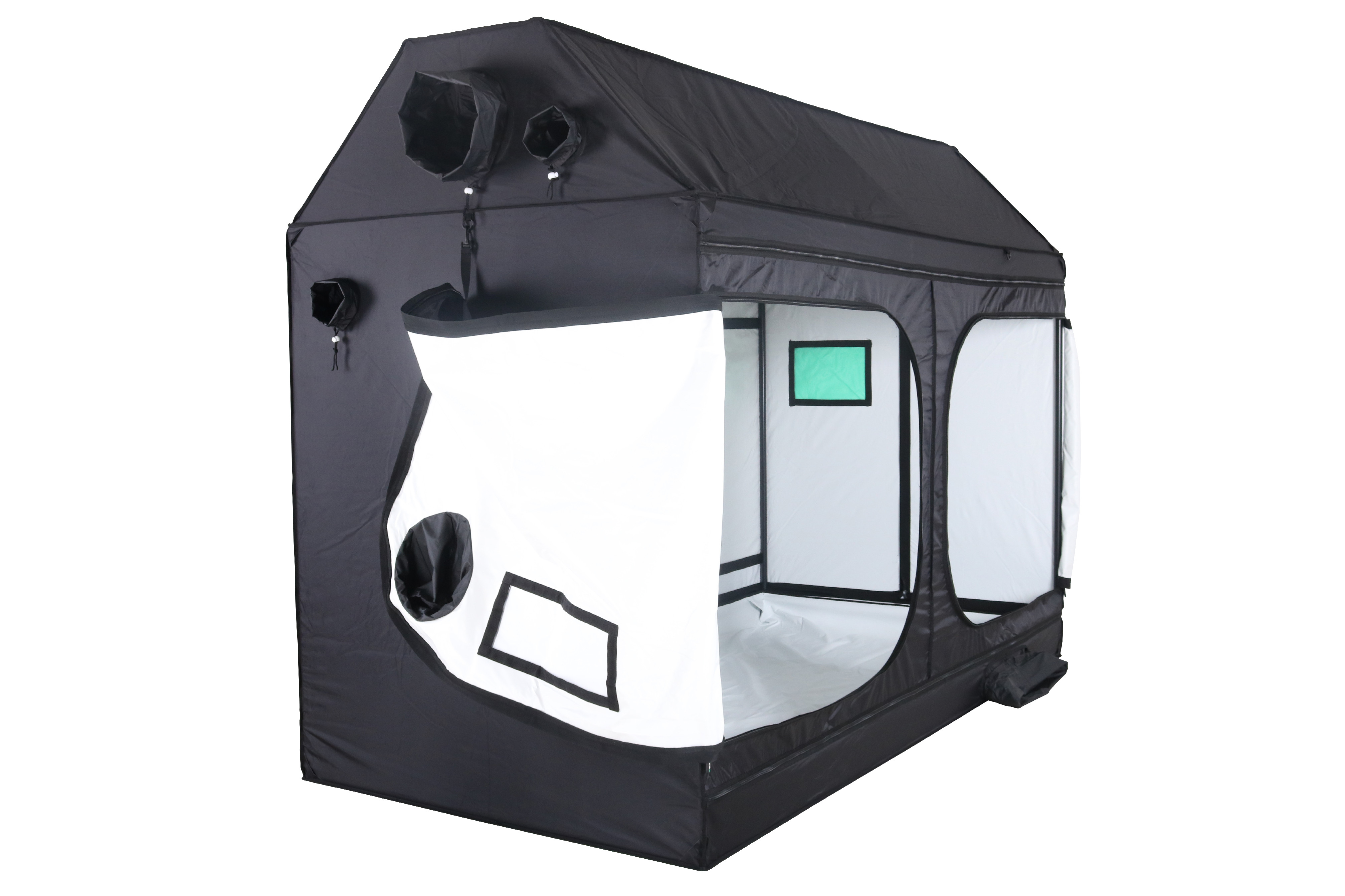 BudBox PRO XXL-R 240x120x180cm - weiß abgeschrägt