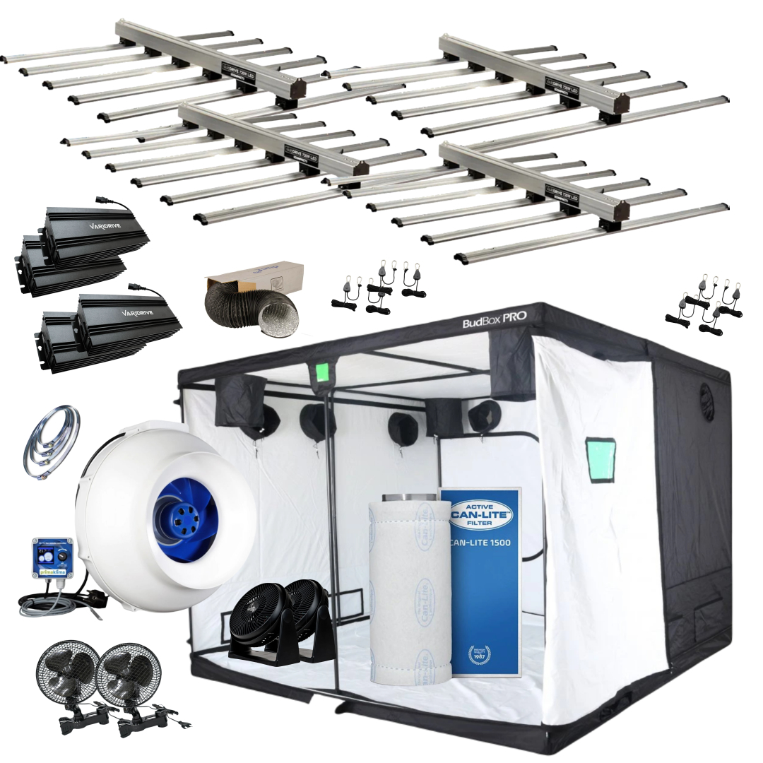 LED-Set 4x720w Maxibright KOMPAKT 300x300x220cm Max. Qualität