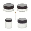 Qnubu California-Gläser-Set, 4 Gläser + Reagenzglas mit Korkstopfen