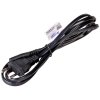 45693 akyga napajeci kabel 1x iec c7 zasuvka 1x euro zastrcka 50cm cerny