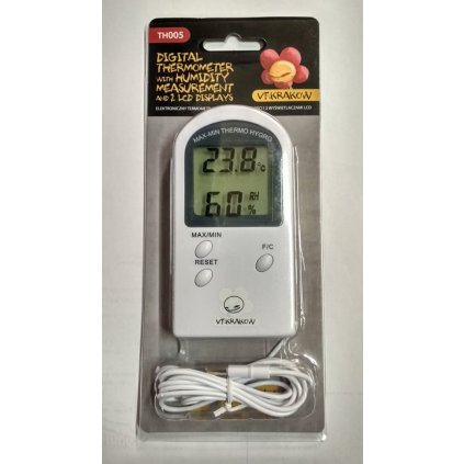 Digital Indoor Hydrometer Grow Tent Thermometer Thermostat with Humidity  Gauge