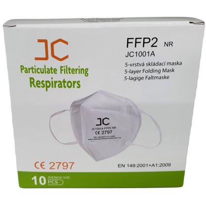 Respirátor FFP2 10ks Plná certifikace.