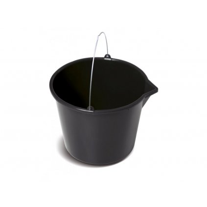 61254 2 vedro stavebni s nalevkou bucket cerne 20l