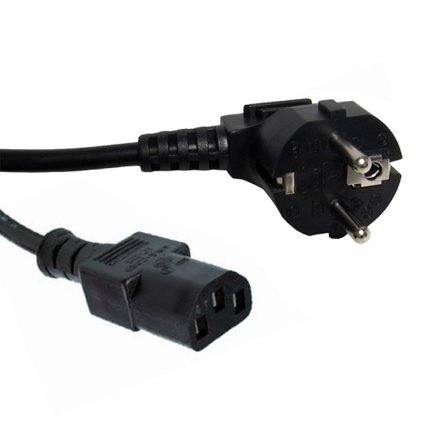 Power cable with EU socket 2 m - IEC female