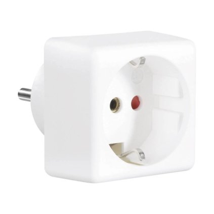 Kaiser 141k adapter for CZ sockets with SCHUKO DE plug connection