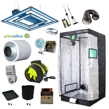 EU LED Set 200W Maxibright 100x100x200cm PRIMA KLIMA FILTER Max Quality