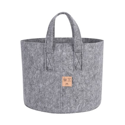 45669 dirt bag grey textilni kvetinac 20l