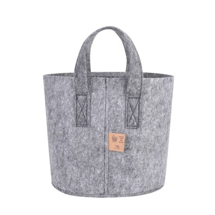 49110 dirt bag grey textilni kvetinac 12l