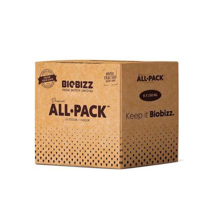 Biobizz All Pack Indoor, fertiliser set (Option BOX 6x250 ml)