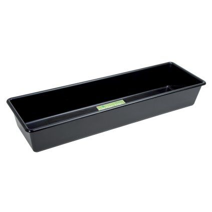 49935 garland podmiska plast rectangular tray black 80x25x12 cm