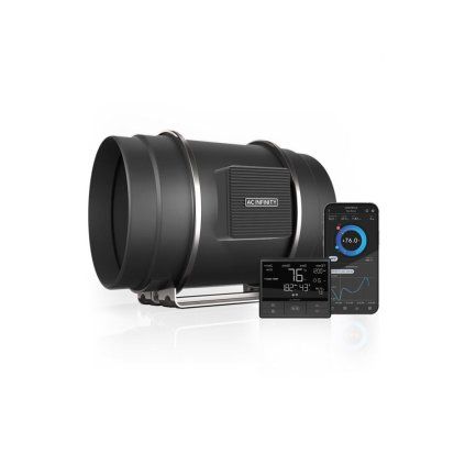 52515 41073 ac infinity cloudline t8 quiet inline fan system with temperature humidity vpd controller 200mm