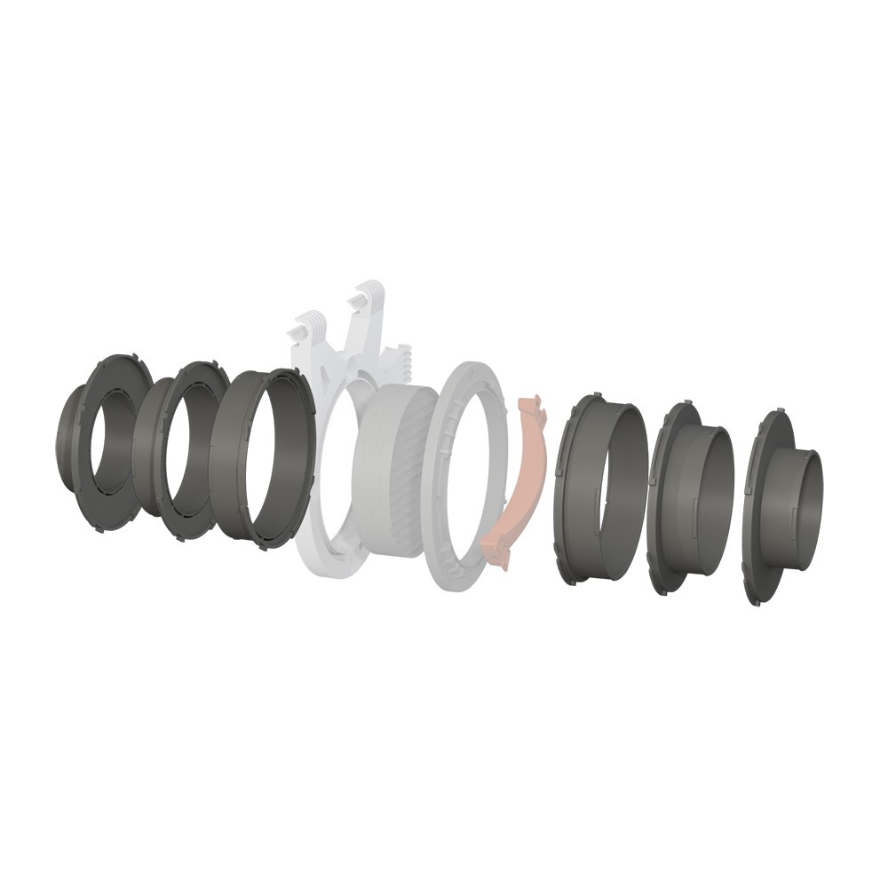 16199 3 secret jardin connector o100 mm konektor pro ducting flange