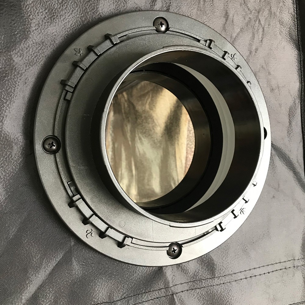 16199 2 secret jardin connector o100 mm konektor pro ducting flange
