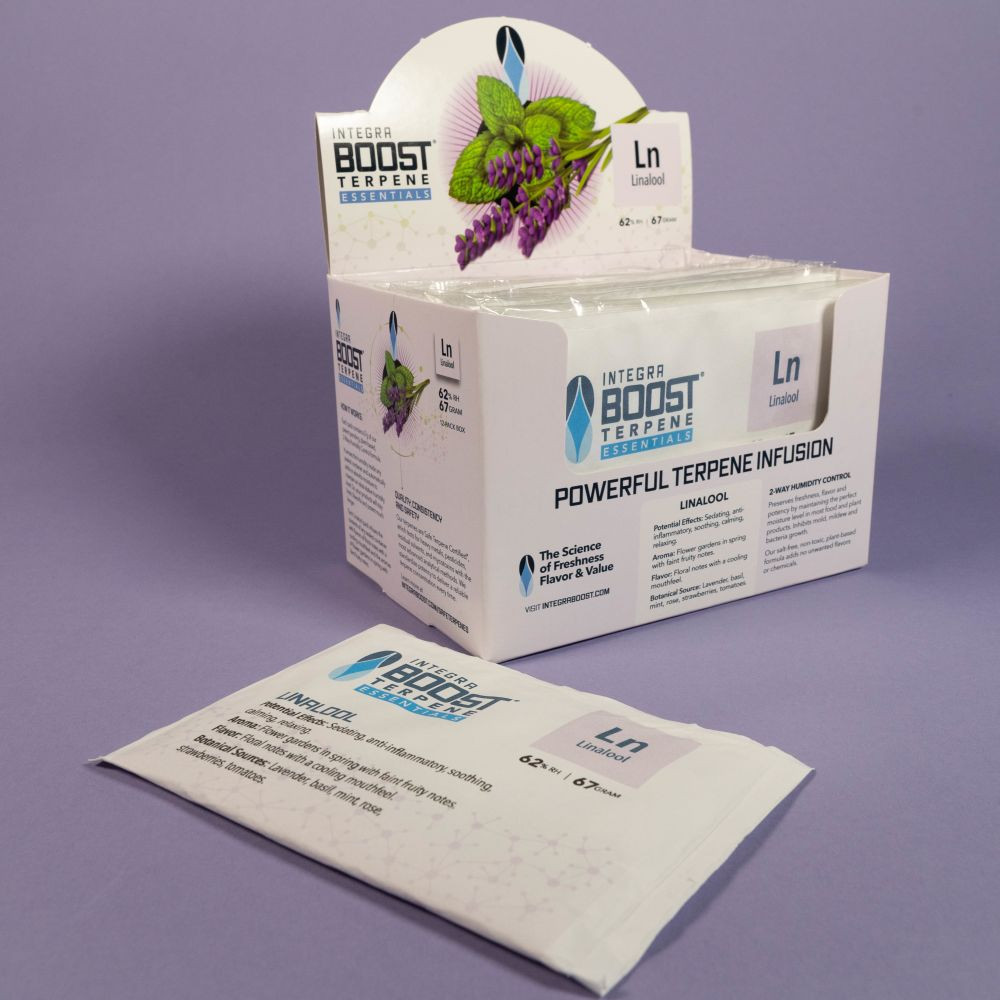 Integra Boost 62% humidity, Terpene Essentials Linalool (Volume 4g)