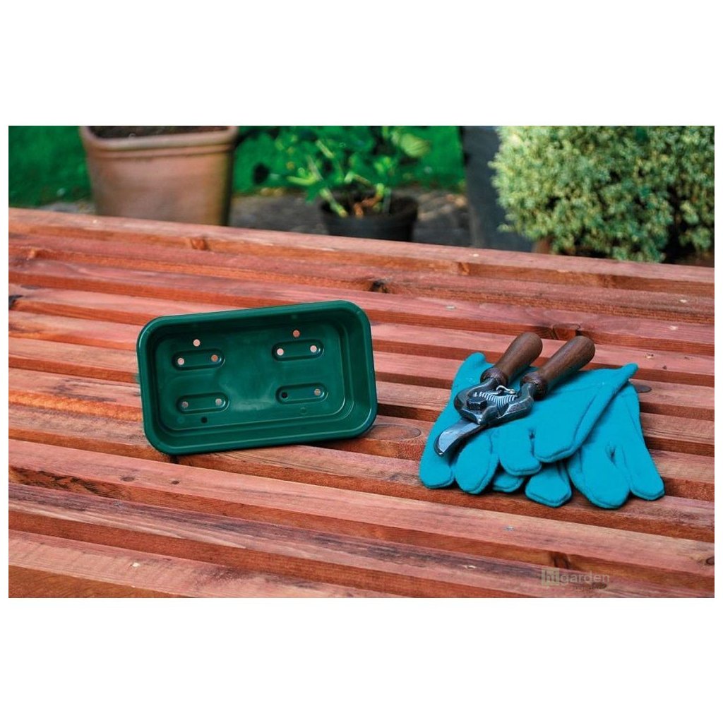 Garland plastic Mini Seed Tray with drainage 17x10x5cm (Colour Black)