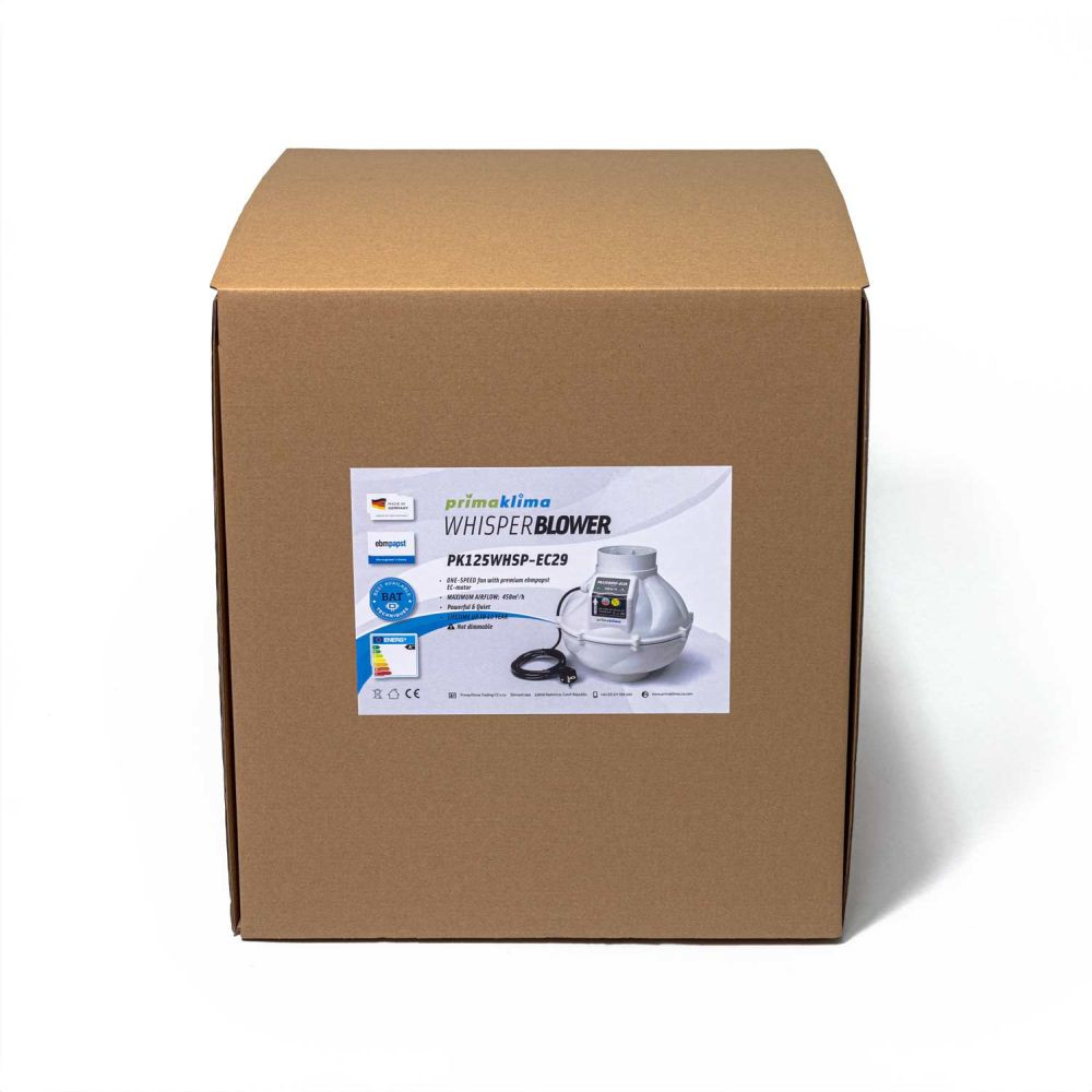45804 1 prima klima ventilator whisperblower ec 125mm 450m3 h ec motor bez regulace