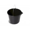 61254 2 vedro stavebni s nalevkou bucket cerne 20l