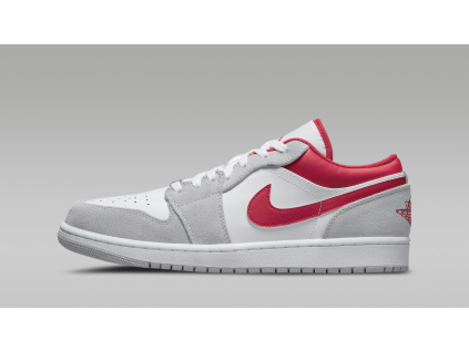 Air Jordan 1 Low SE Light Smoke Grey Gym Red 1