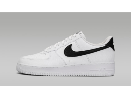 Nike Air Force 1 Low 07 White Black Pebbled Leather 11