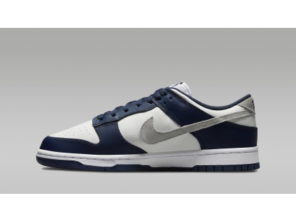 nike dunk low summit white midnight navy