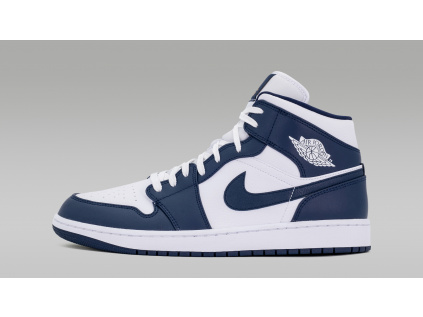 Air Jordan 1 Mid White Metallic Gold Obsidian 1
