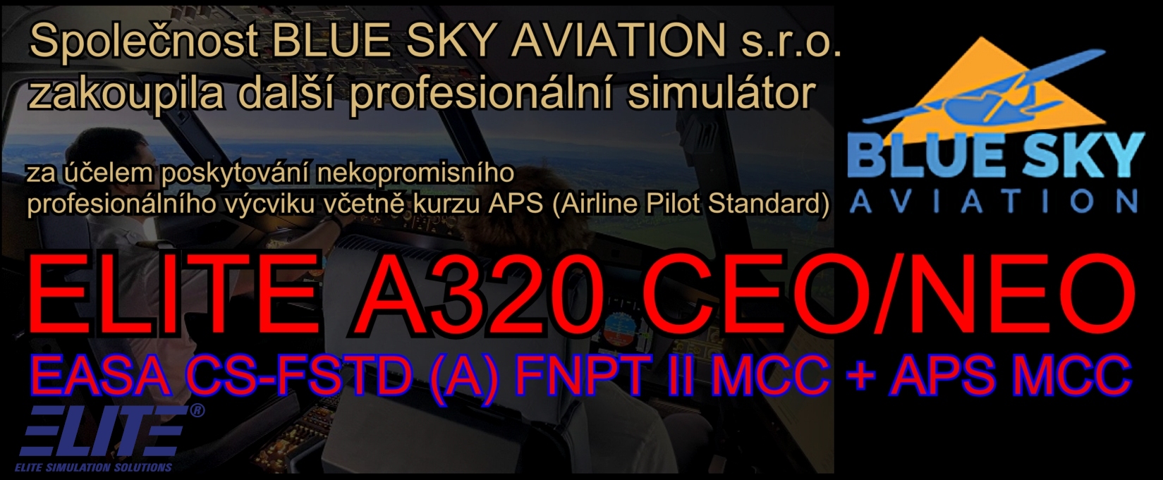 BLUE SKY AVIATION ELITE A320 CEO/NEO FNPT II MCC APS