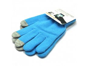 Blue Touch Screen Magic Gloves