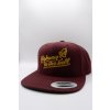 Snapback Highway to the Bell - adjustable closure at the back, burgundy color