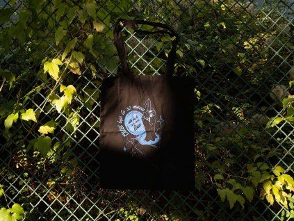 chi chi holky blue tote bag