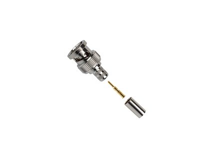 75 Ohm BNC konektor, pre minicoax priemer kábla 4,6mm