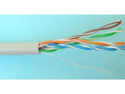 UTP CAT5e 4x2x24AWG, sivý, balenie 305m box, cena za balenie