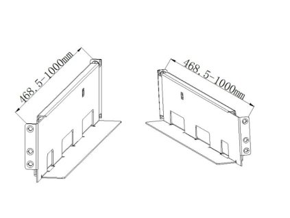 HikvisionR Series UPS Rack Slide 4-post - držiaky do racku na UPS