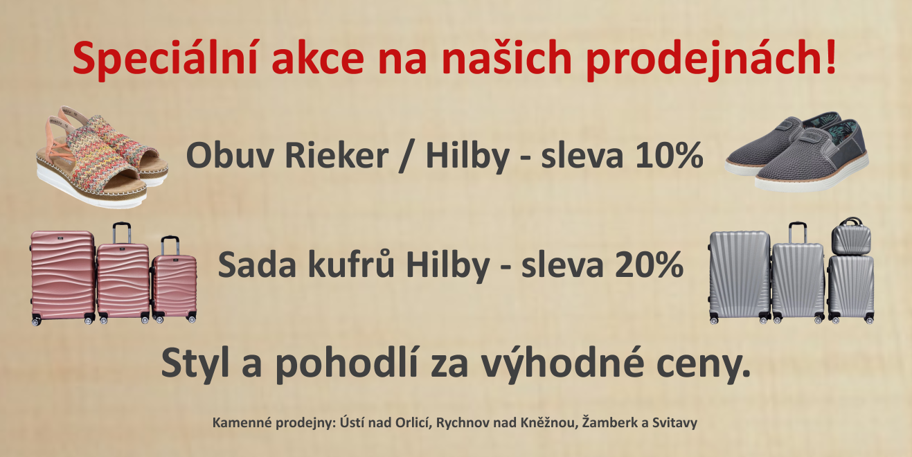 Speciální akce na našich prodejnách