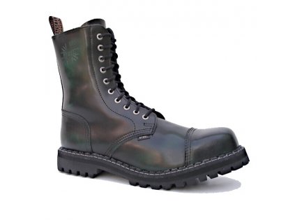 10 dírkové boty STEEL Green
