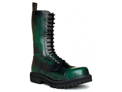 15 dírkové boty STEEL Green