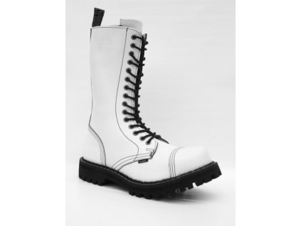 15 dírkové boty STEEL Full White