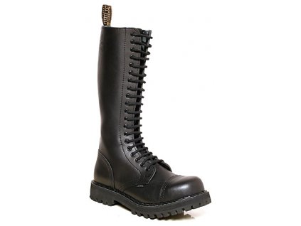 20 dírkové boty STEEL Black