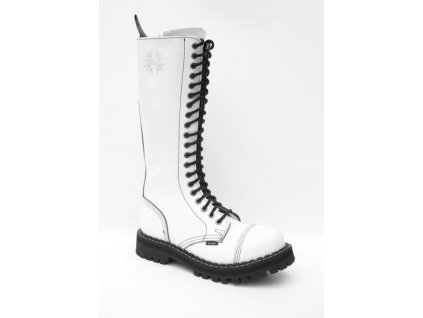 20 dírkové boty STEEL Full White