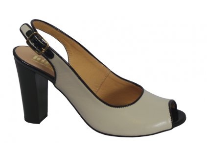 HILBY 605-665-418 Krémová Černá lak.