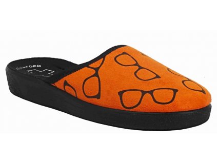 Pantofle ZB Oranžové/Brýle
