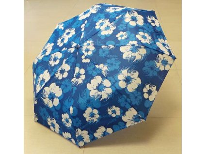 Deštník 307 MODRO-BÍLÉ KVĚTINY